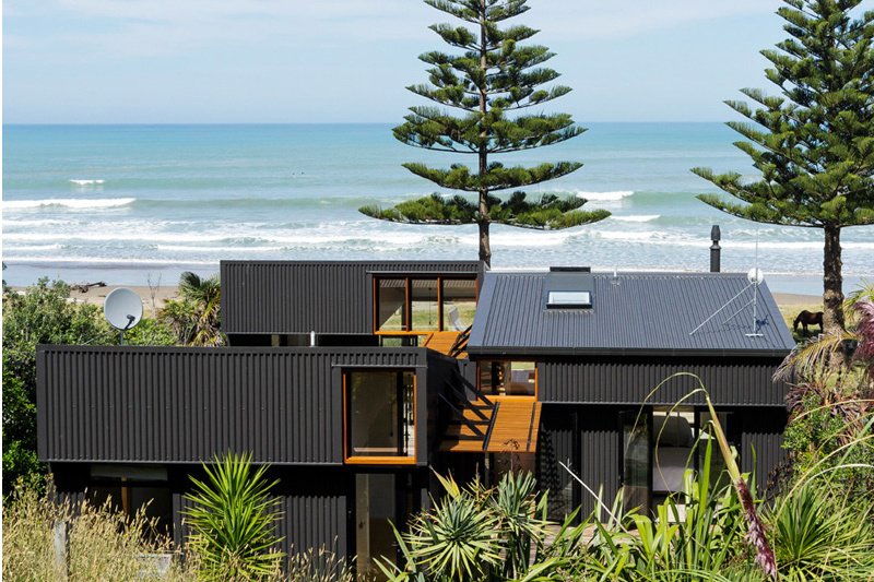 Beach House Made from Shipping Containers