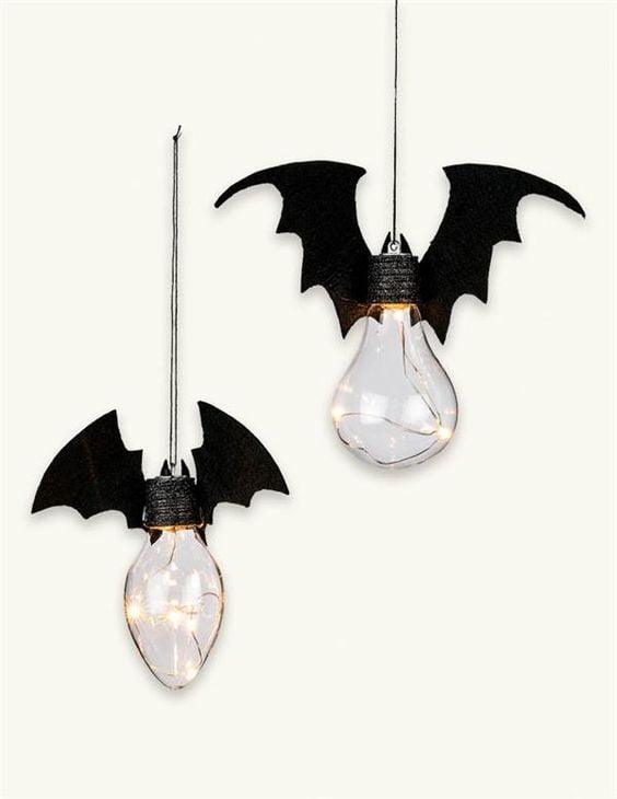 DY bat bulbs for Halloween night