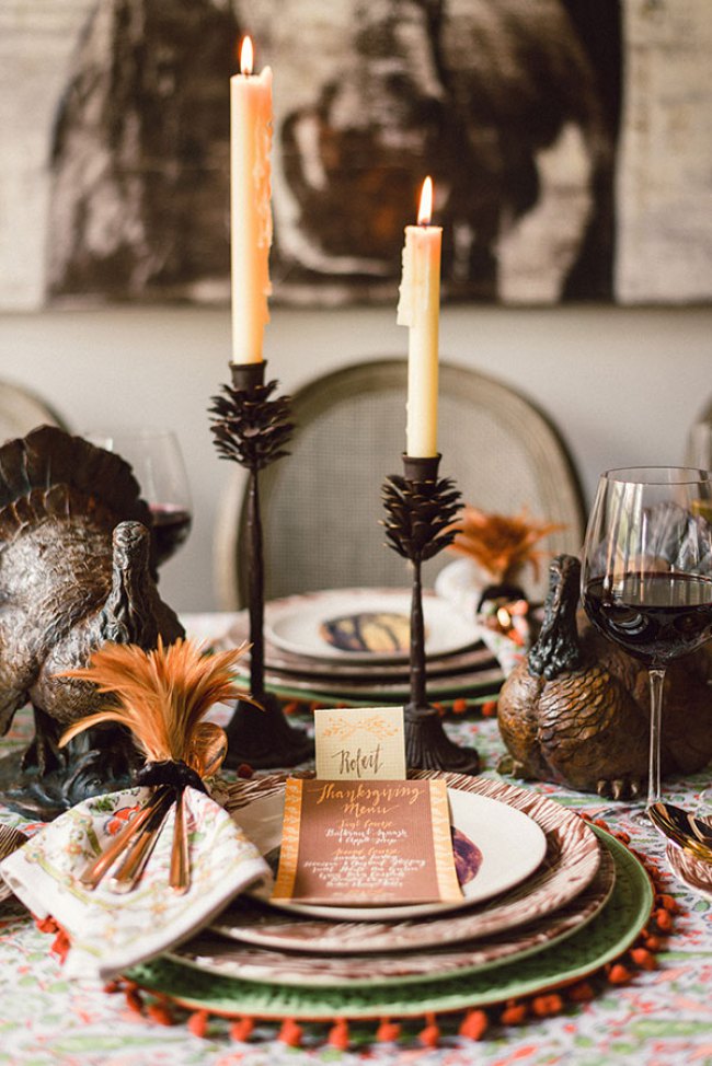 rustic thanksgiving tablescape