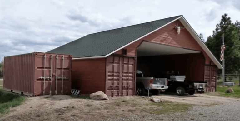 What To Know How To Build A Shipping Container Garage In 2024   How To Build A Shipping Container Garage03 768x388 