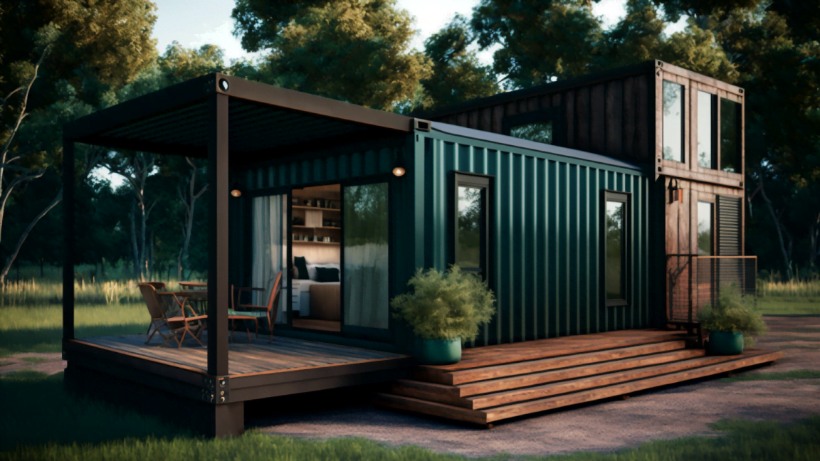 Green And Black Shipping Container Home 1152x648 